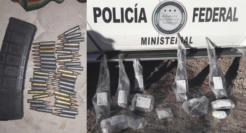 Aseguran en cateo armas de fuego y cartuchos útiles en Altar Proyecto