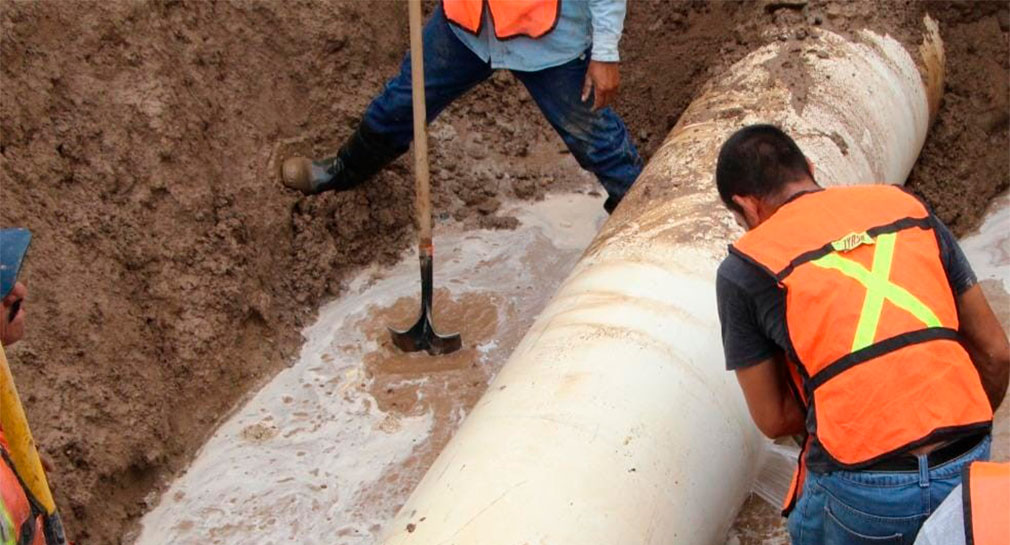 Ruptura de tubería afectará servicio de agua en 7 colonias al