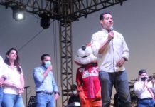 Quiero ser su representante en la Cámara de Diputados y luchar por las causas que a ustedes realmente les interesan: Arturo Fernández en cierre de campaña en Miguel Alemán