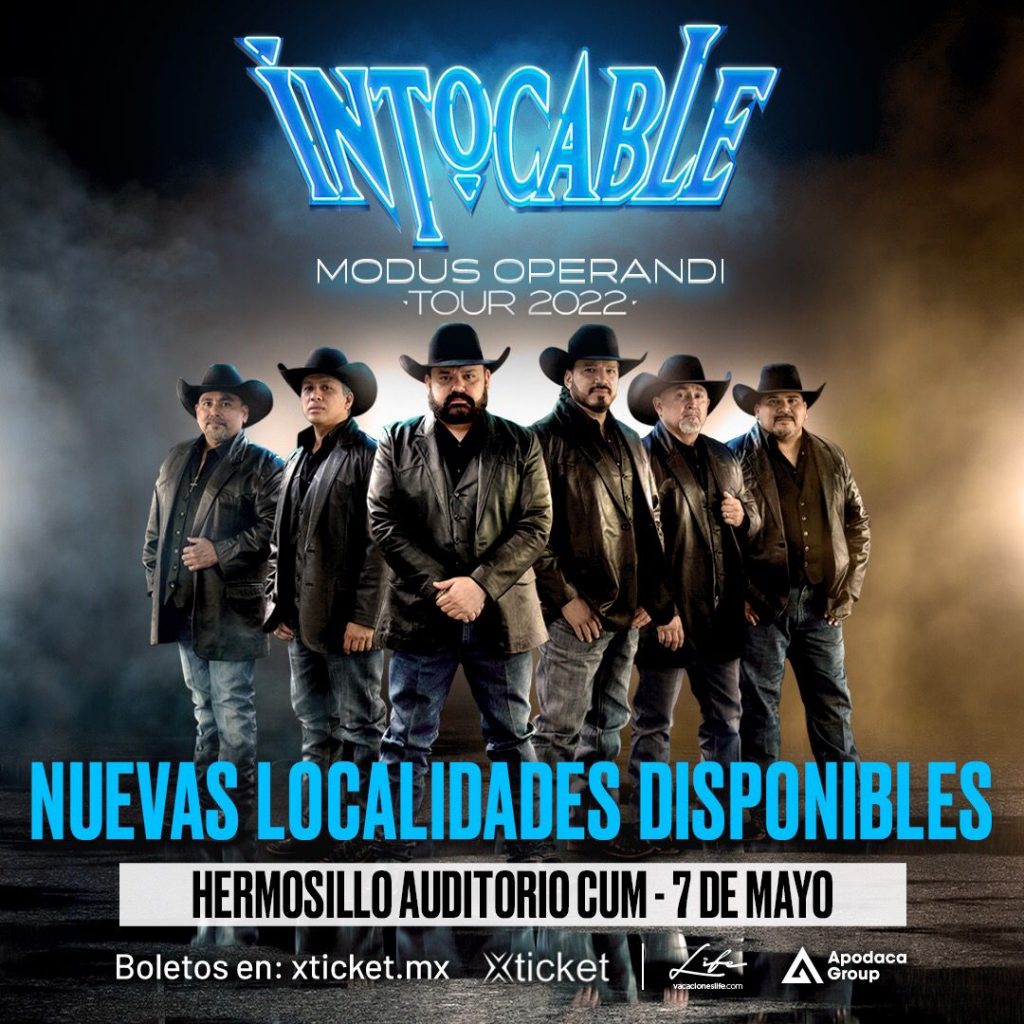 Abren nuevas localidades para concierto de Intocable en Hermosillo