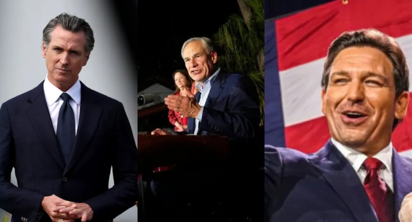 Greg Abbott en Texas, Gavin Newsom en California y Ron DeSantis de Florida, son reelegidos como