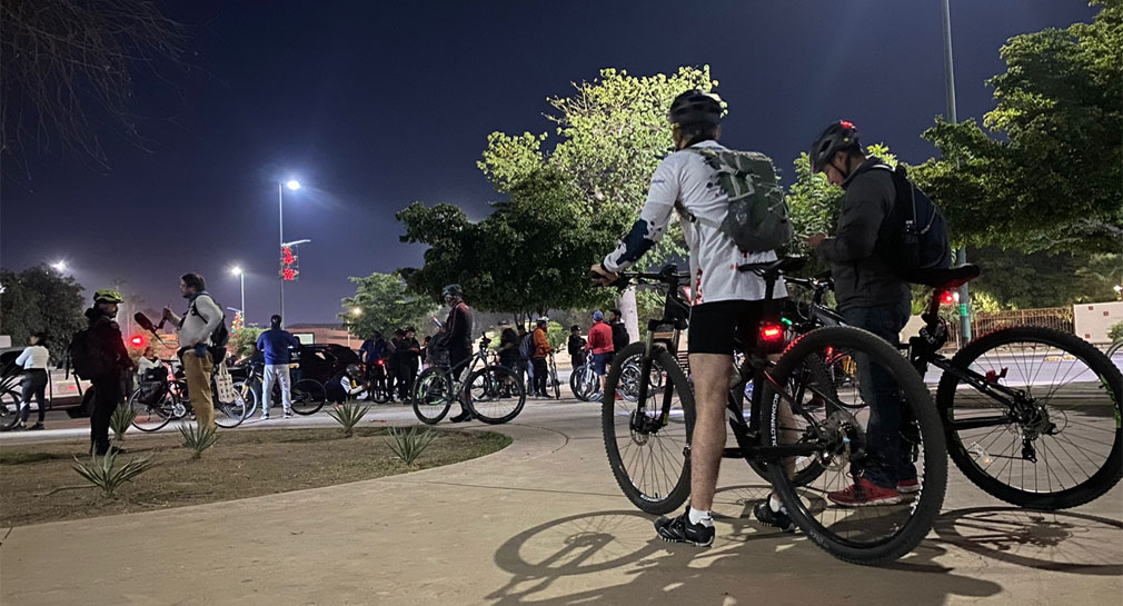 Realizan rodada en memoria de Raúl Pacheco, ciclista que murió en accidente de tránsito en Hermosillo