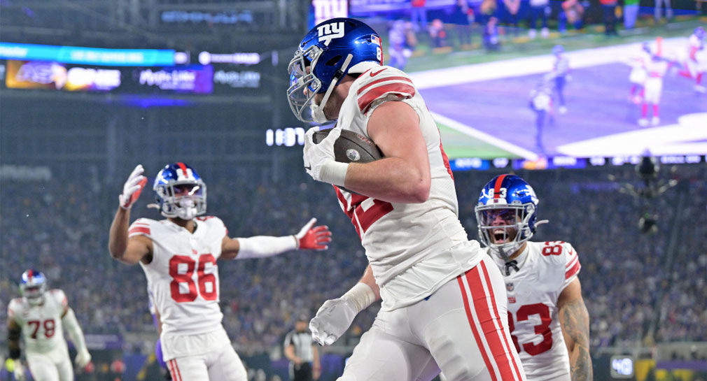 Giants sorprenden y vence a Vikings en ronda de comodines de la NFL; enfrentarán a Eagles