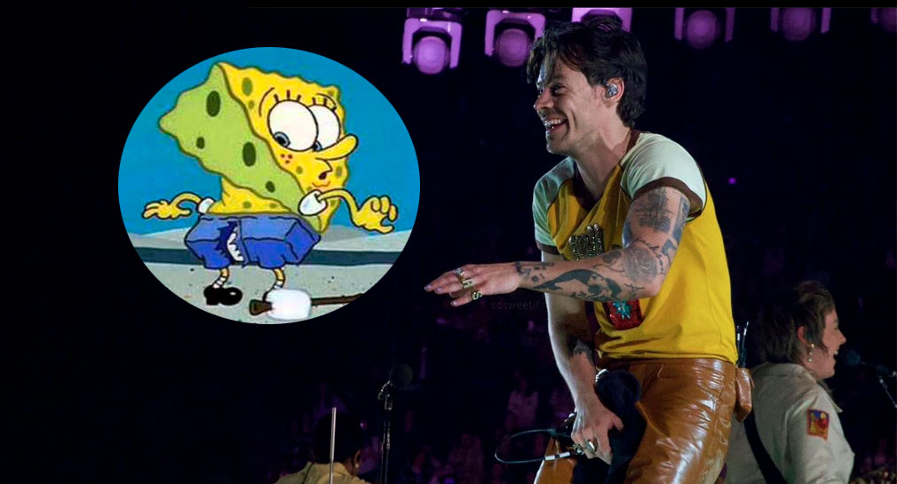 Harry Styles rompe su pantalón y deja ver de más en el escenario: Lo comparan con Bob Esponja (VIDEO)