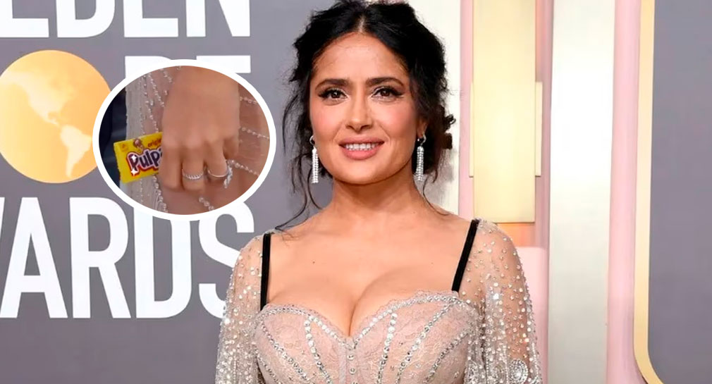 Salma Hayek se hace viral por culpa de un Pulparindo y un Mazapán (VIDEO)