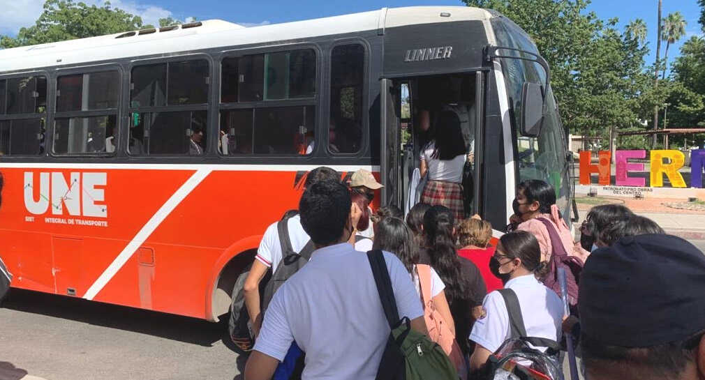 Ampliarán horario del servicio de transporte en zona del Parque Industrial en Hermosillo por alta demanda en el regreso a clases