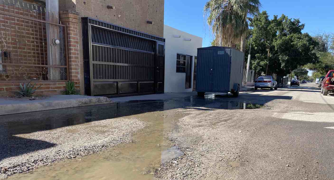 Vecinos reportan fuga que abarca 15 cuadras en la colonia Villa Sonora en Hermosillo