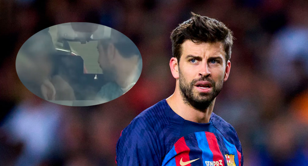 Hijo de Shakira y Gerard Piqué se limpia beso de su padre (VIDEO)