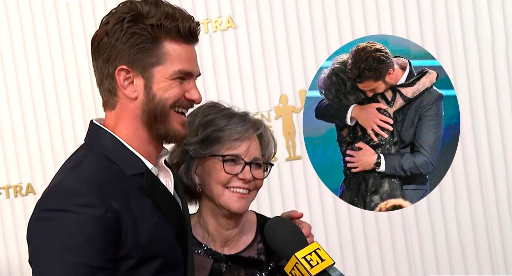 Andrew Garfield y Sally Field protagonizan emotivo reencuentro en los SAG Awards (GALERÍA)