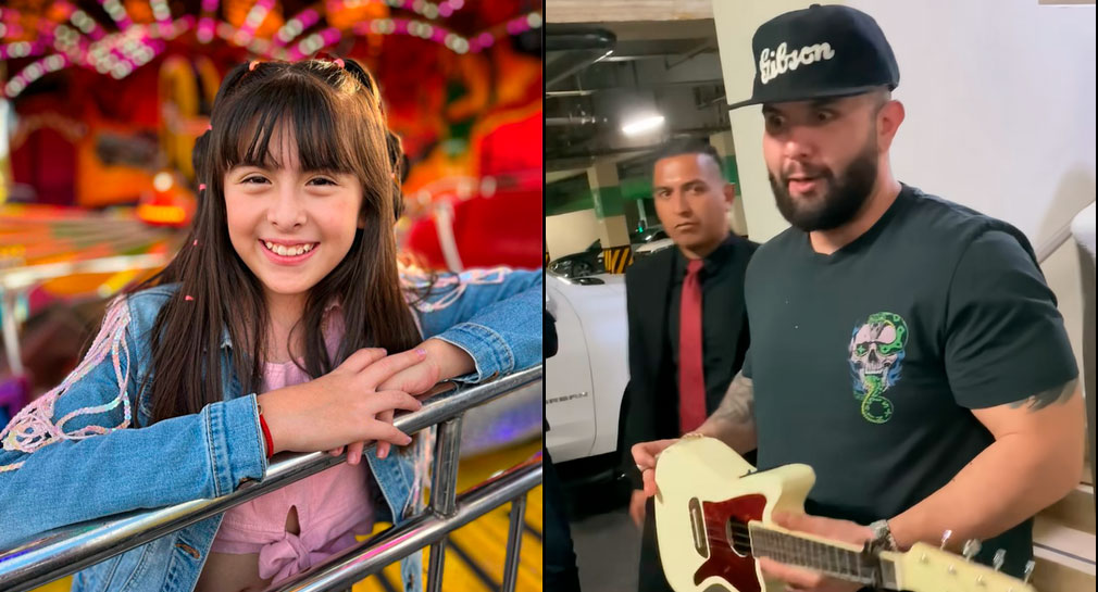 Romina Go de “La Voz Kids” le canta a Carín León con su ukulele (VIDEO)