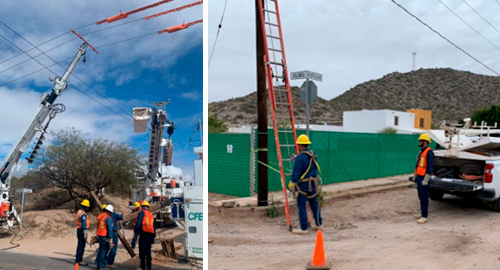 Suspenderán servicio de electricidad en la Costa de Hermosillo por trabajos de CFE
