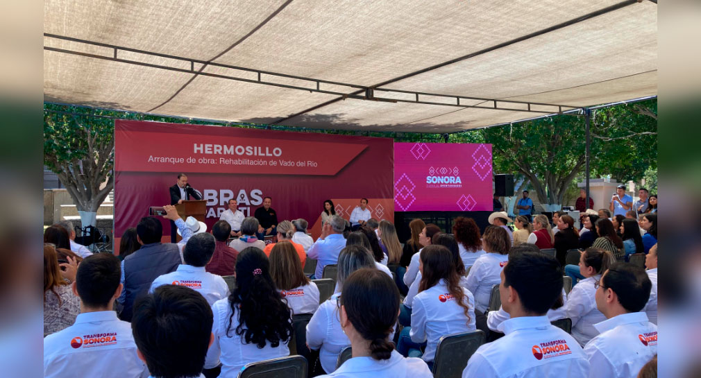 Pintura, pasos peatonales y desazolve realizará Gobierno de Sonora como rehabilitación del Paseo Río Sonora en Hermosillo