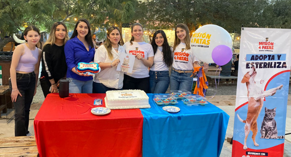 Misión 4 Patas celebra su primer año de dar animales en adopción en Hermosillo