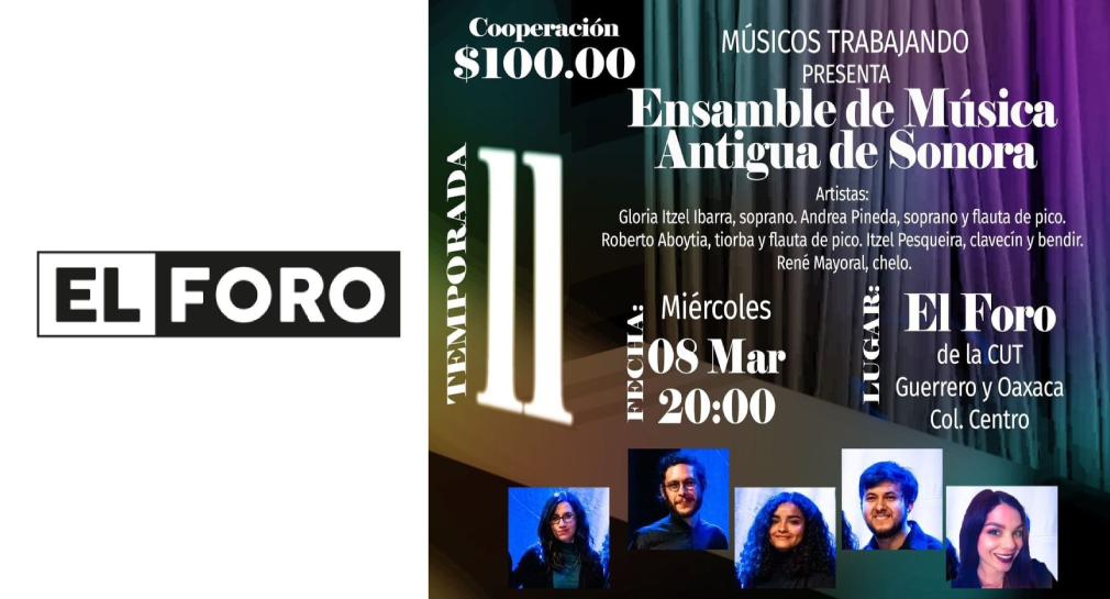 Músicos trabajando y El Foro traen concierto para el Día de la Mujer (AUDIO)