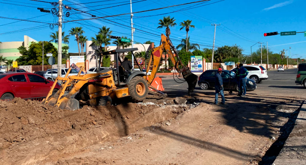 Mantendrán durante Semana Santa trabajos de rehabilitación en Reforma y Colosio en Hermosillo, piden tomar vías alternas