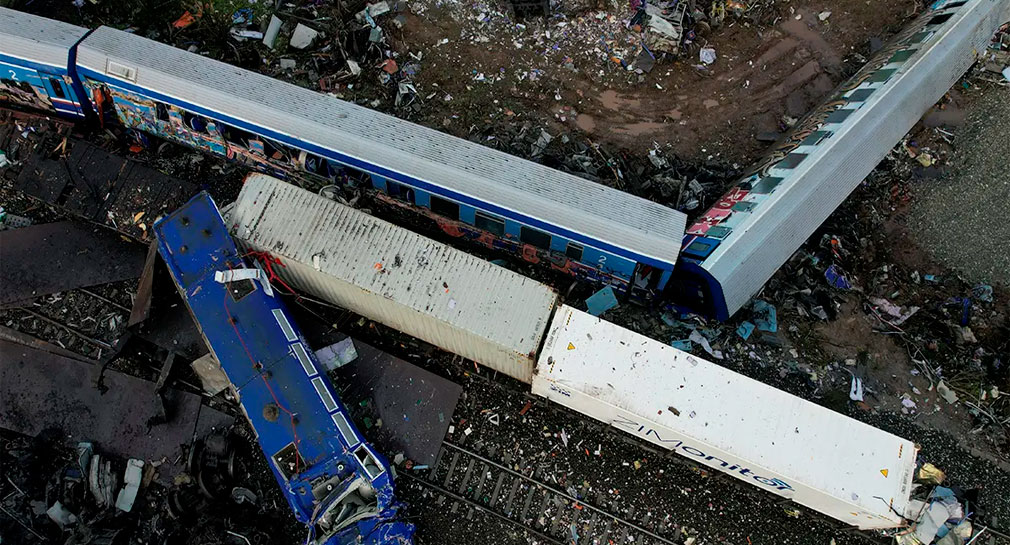 Grecia indemniza a familiares de las 57 víctimas por accidente de tren