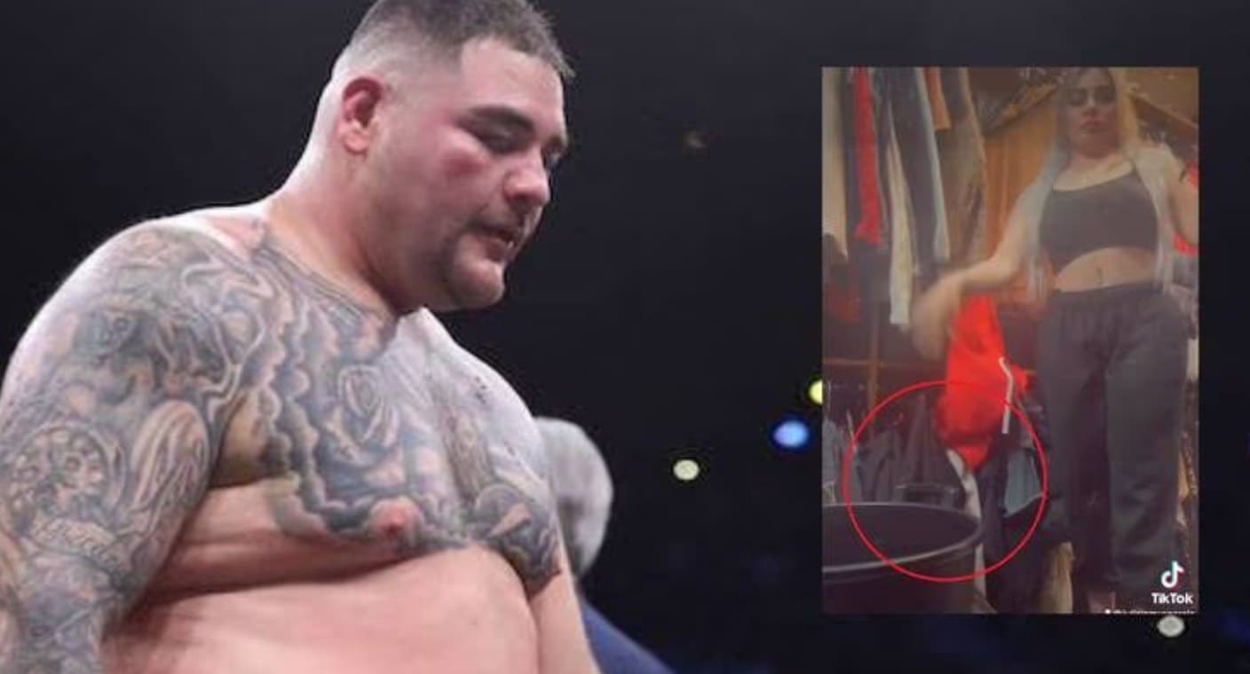 Julie Lemus presume cómo tira las pertenencias de Andy Ruiz tras infidelidad (VIDEO)