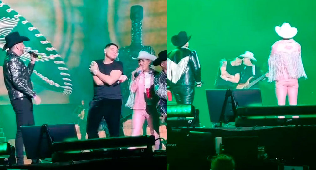 En pleno concierto, Eduin Caz de “Grupo Firme” rompe en llanto por recordad a su ex (VIDEO)