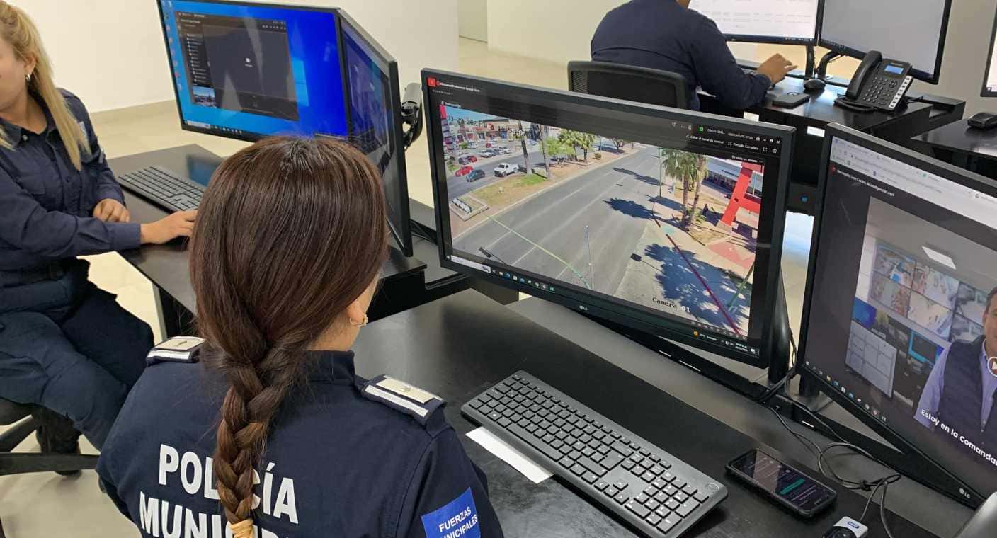 Inauguran centro de monitoreo en comandancia norte de Hermosillo, vigilan cámaras en 70 postes de sectores más inseguros