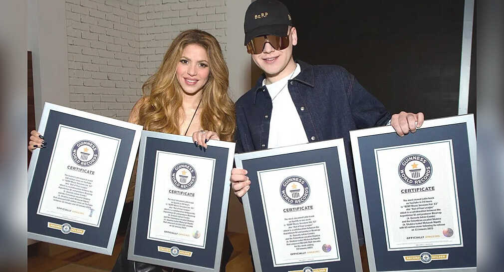 Canción de Shakira y Bizarrap logra cuatro Récords Guinness