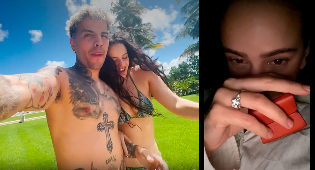 Rosalía y Rauw Alejandro revelan su compromiso en nuevo tema “Beso” (VIDEO)