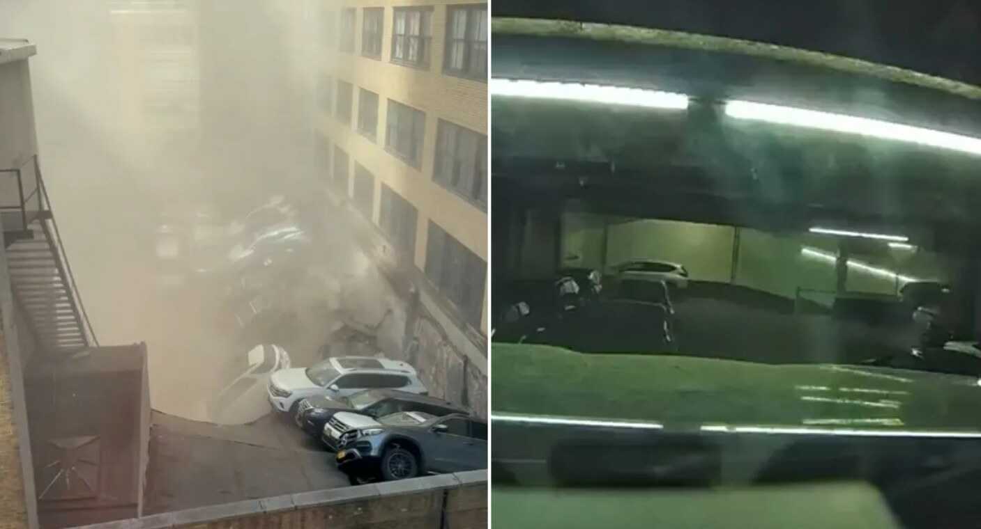 Colapso de estacionamiento en Nueva York dejó una muerte y 5 heridos