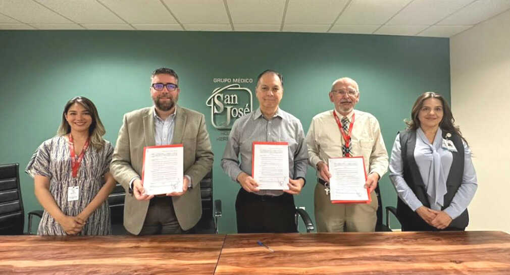 Hospital San José Hermosillo y Universidad del Valle de México firman convenio de colaboración académica