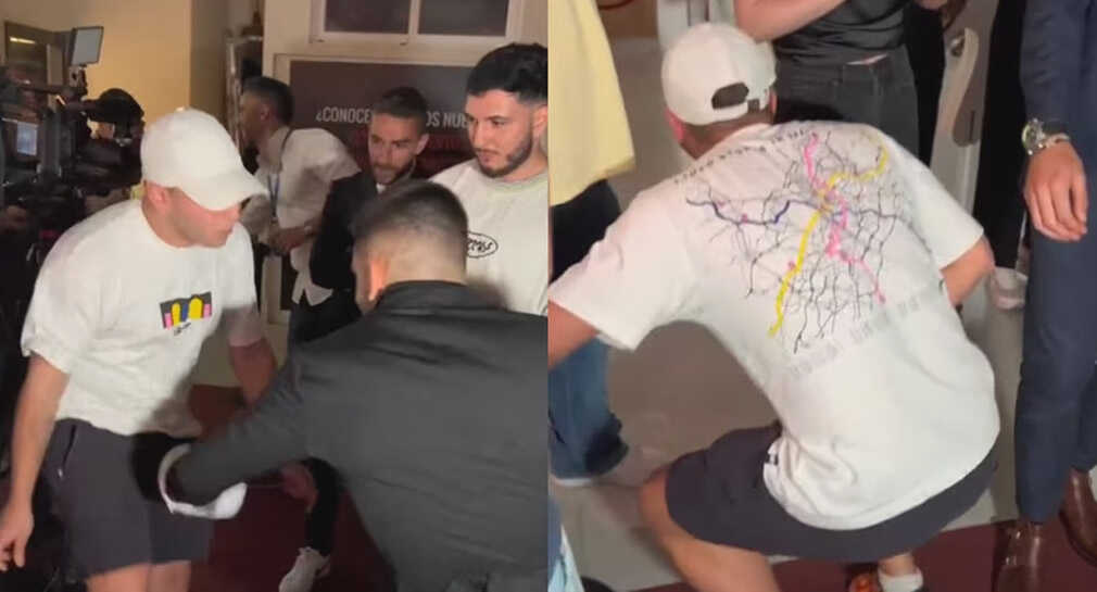 Fan le pide a peleador de UFC un ‘gancho al hígado’ como recuerdo (VIDEO)