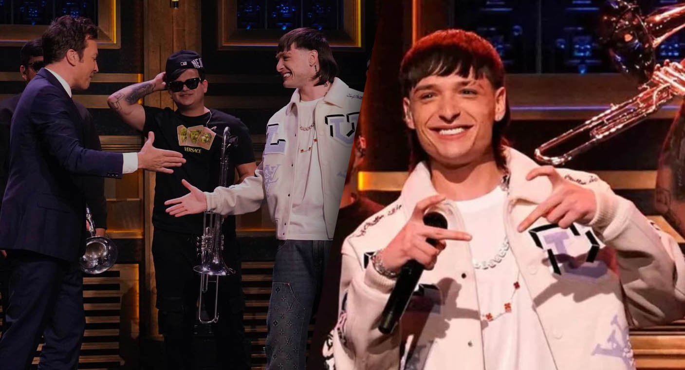 Peso Pluma debuta con ‘Ella Baila Sola’ en el programa de Jimmy Fallon en EEUU (VIDEO)