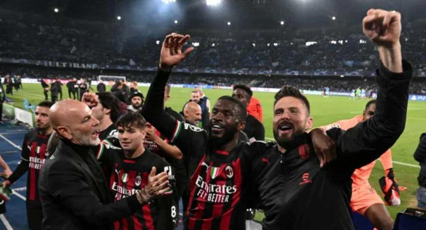 Milan elimina al Napoli y alcanza su primera semifinal de Champions en 16 años