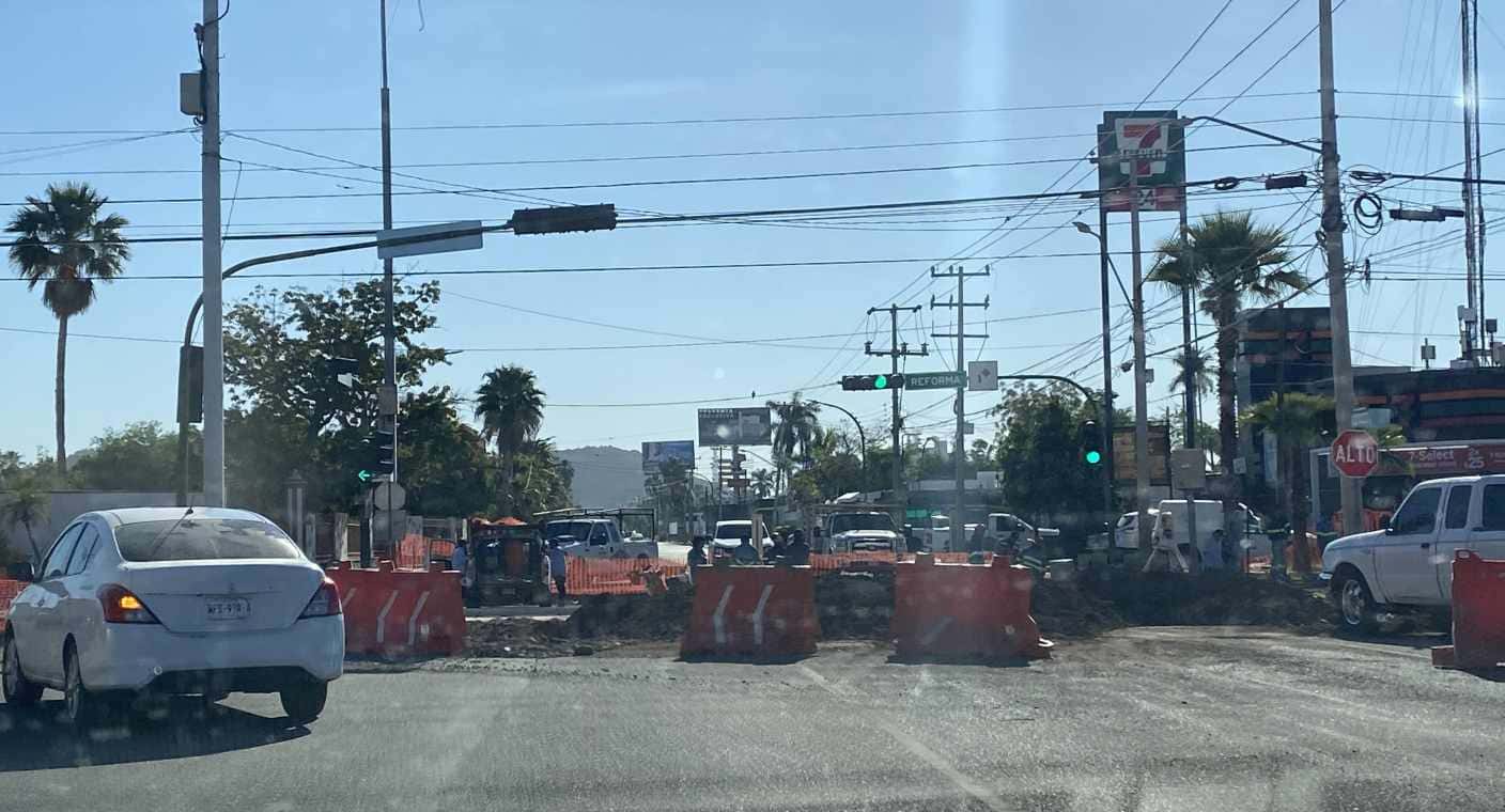 Por trabajos de rehabilitación, continúa cerrado bulevar Colosio y avenida Reforma en Hermosillo: Cidue