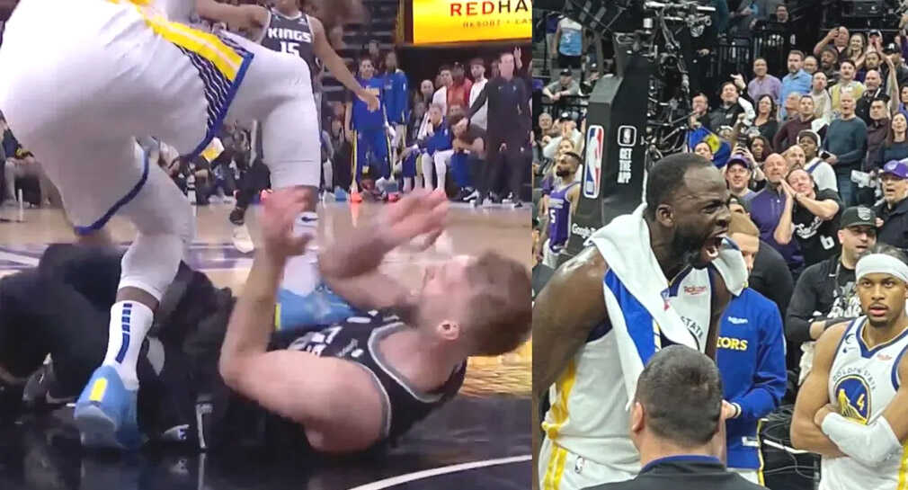 NBA: Suspenden a Draymond Green de Golden State, por pisar en el pecho a Sabonis de Sacramento