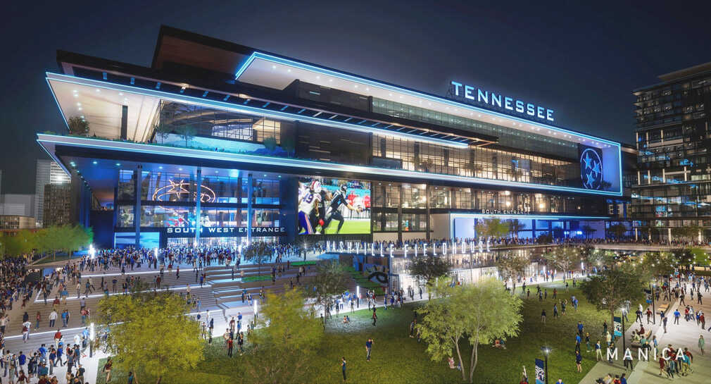 Nuevo estadio de Titans, de Tennessee, de los más caros de la NFL
