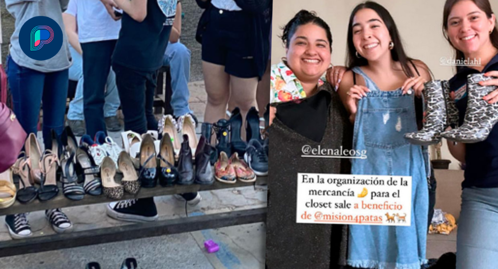 Recaudan Andrea Leos y su hermana Elena más de 10 mil pesos para Misión 4 Patas con bazar en Hermosillo