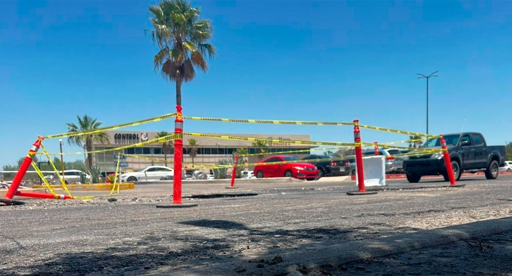 Ruptura de colector provoca socavón en Paseo Río Sonora, en Hermosillo; cierran circulación en el sector