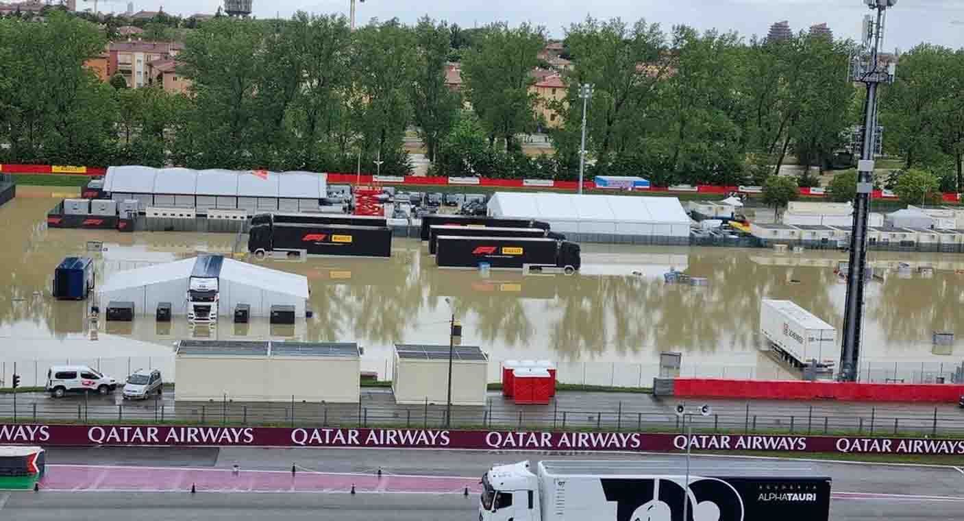 Cancelan Gran Premio de Emilia-Romaña de Fórmula 1 por inundaciones en Italia