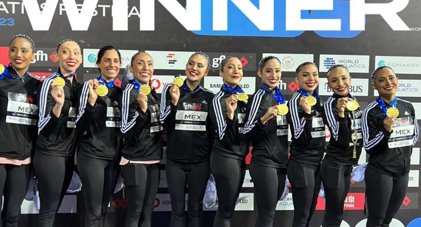Selección mexicana consigue medalla de oro en Mundial de Natación Artística
