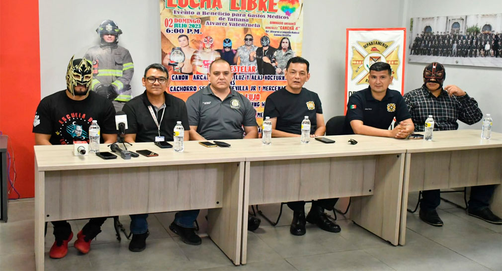 Invita Bomberos de Hermosillo a función de lucha libre con causa este domingo 2 de julio
