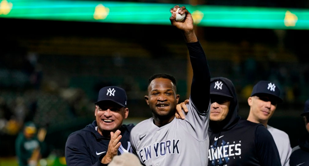 Domingo Germán lanza primer juego perfecto desde 2012, en victoria de Yankees sobre Athletics