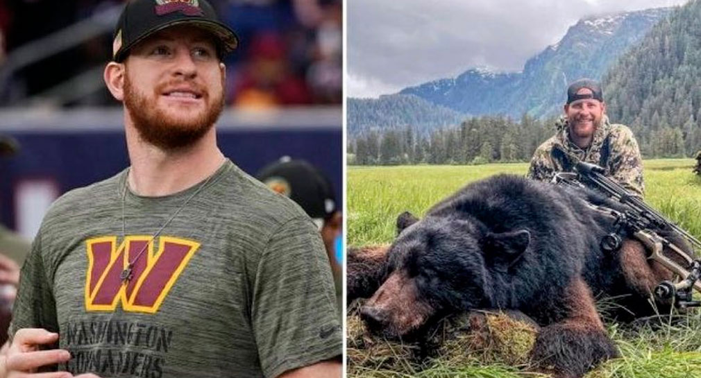 “Está muerto, como tu carrera”: Aficionados critican a jugador de la NFL por presumir caza de oso; la liga, sin comentarios