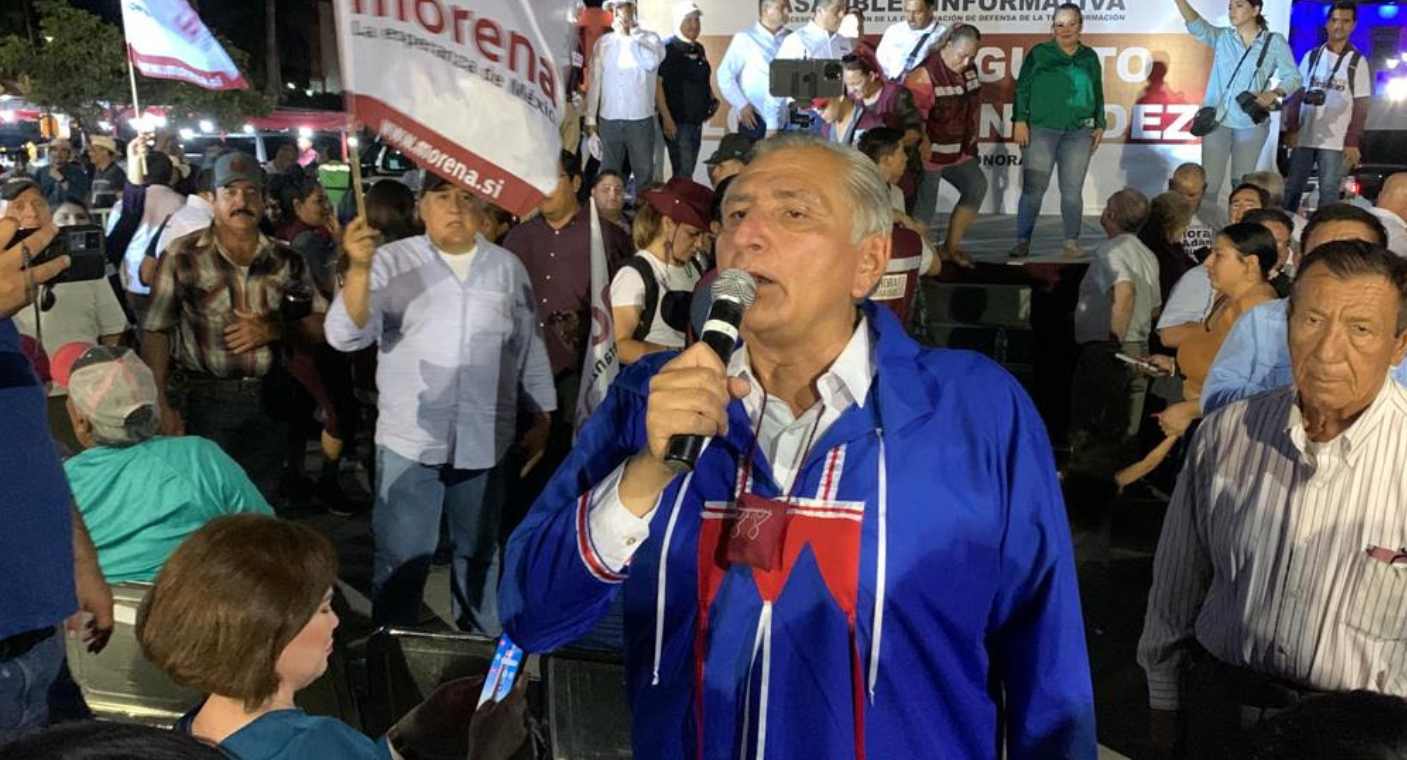 ‘Es el tiempo de todos, no de ricos y por eso vamos hasta el final, juntos, unidos y leales’, asegura Adán Augusto López en Hermosillo