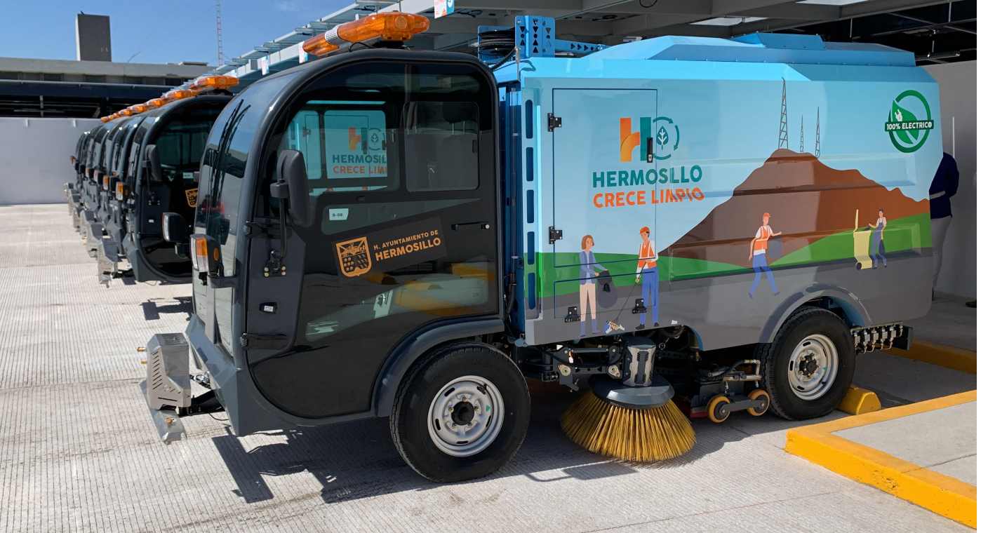 Adquiere Ayuntamiento de Hermosillo primeras barredoras eléctricas con una inversión de 19 mdp