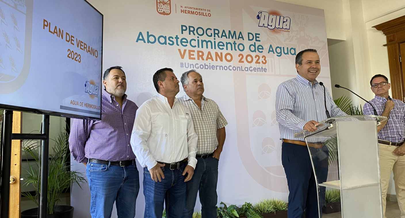 Ayuntamiento y AguaH implementarán estrategias para asegurar abasto de agua en Hermosillo