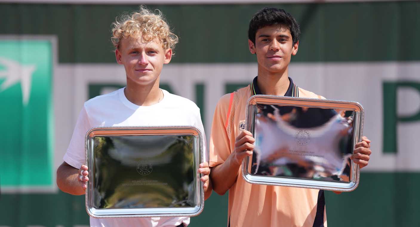 Tenista mexicano Rodrigo Pacheco se proclama campeón de dobles juniors de Roland Garros