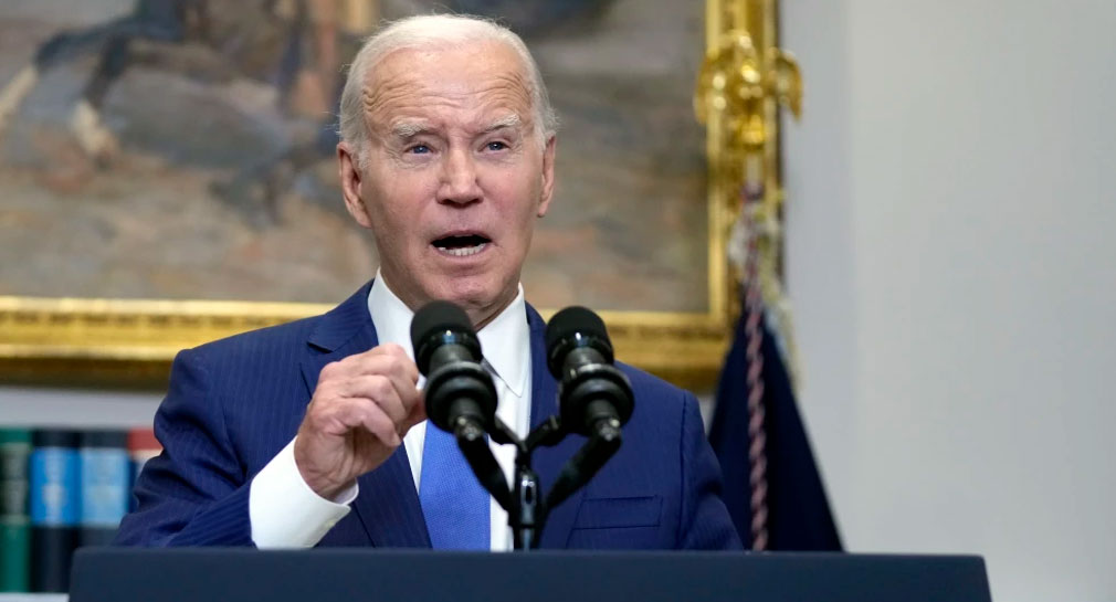 Pide Joe Biden aprobar reforma que permitirá cerrar frontera con México de estar “colapsada”