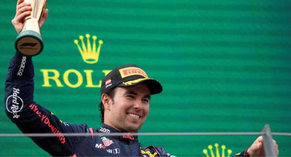 Remonta ‘Checo’ 12 posiciones para subirse al podio en el GP de Austria