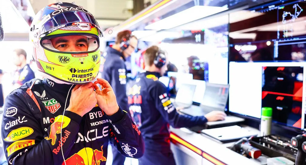 Eliminan a ‘Checo’ Pérez de la Q1 en Gran Bretaña, saldrá en el lugar 16