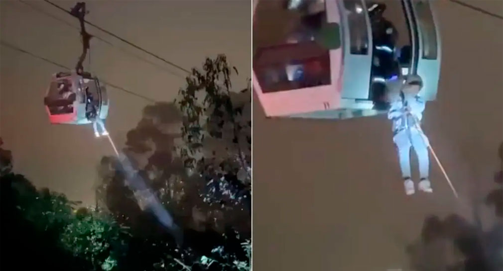 En 11 horas rescatan a decenas de personas atrapadas en teleférico de Quito