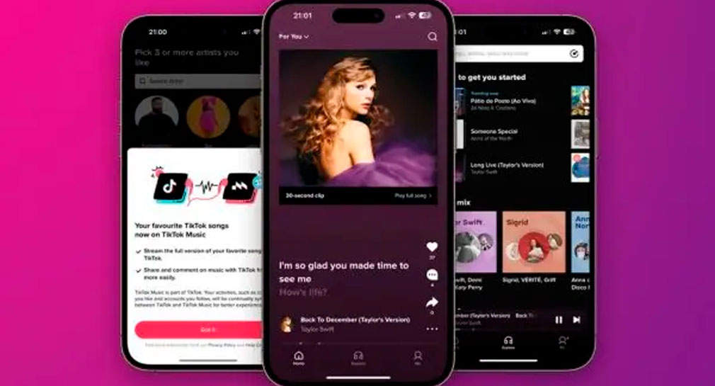 TikTok Music, nuevo servicio de música en streaming que estará disponible en Brasil e Indonesia, por el momento