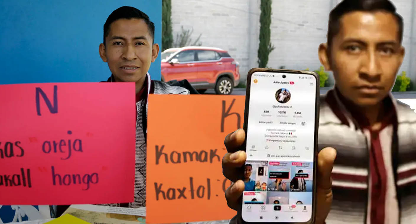 Maestro de Tlaxaca rescata la lengua náhuatl con clases a través de TikTok